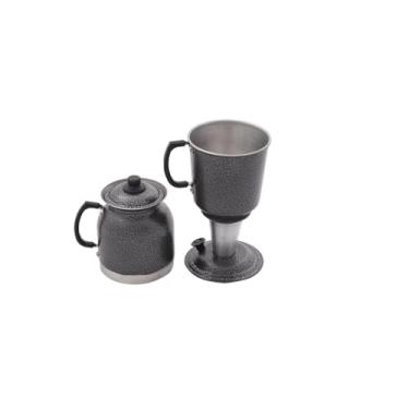 Imagem de CAFETEIRA DE ALUMINIO ECONOMICA TIPO ITALIANA GRANDE 1.700 ml JÁ VEM COM FILTRO(Craqueado)