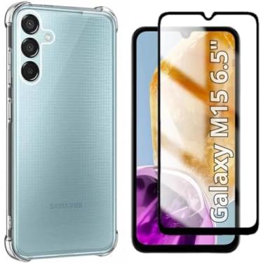 Imagem de Capa Capinha Case + Película de Vidro 3D para Samsung Galaxy M15