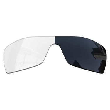 Imagem de Acefrog Lentes de reposição polarizadas de 1,5 mm para óculos de sol Oakley Batwolf OO9101, material atualizado, resistente a impactos - Claro a preto fotocromático não polarizado - 1,5 mm