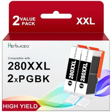 Imagem de Pertmceo Cartucho de tinta de substituição 280 PGBK TR8620a para Canon PGI-280XXL 280 PGBK cartuchos de tinta preta compatíveis com Pixma TR8620a TR7520 TR8600 TR8622a TR8622 TS6320 TR8620 TS6220