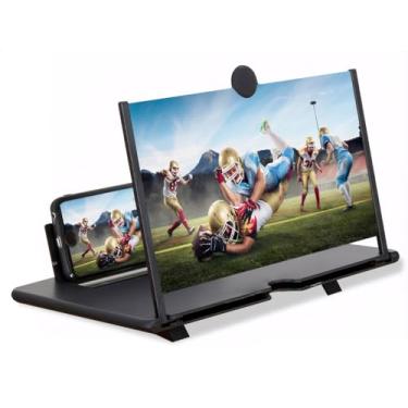 Imagem de Lupa de tela de celular de 30,5 cm, amplificador HD dobrável, suporte para celular com ângulo ajustável, ampliador universal, filmes, jogos, vídeo,