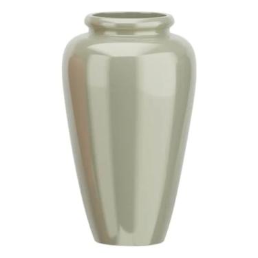 Imagem de Vaso Decorativo Fibra de Vidro Estilo Vietnamita Cilíndrico Para Plantas Decor 73cm Faraó (Champanhe)