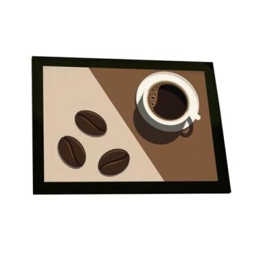 Imagem de Quadro Decorativo Café Grãos Ilustração Minimalista Decoração Poster Quarto Sala