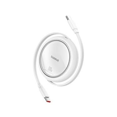 Imagem de Cabo Tipo C para Tipo C Baseus Free2Draw Mini Retrátil 100W 1 m Baseus Branco - P10364500211-00