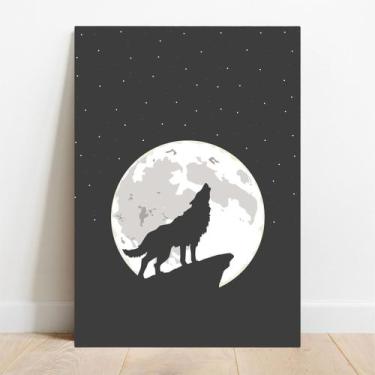 Imagem de Placa Decorativa Wolf - TaColado., 15x21cm