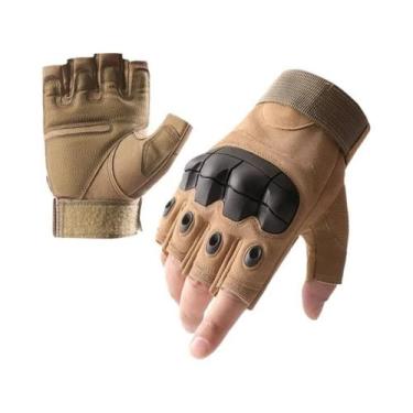 Imagem de Luvas Táticas De Verão Masculinas E Femininas, Meio Dedo, Palma Reforç