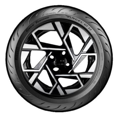 Imagem de Kit 4 calotas aro 14 preta prata hb20 hb20s 2024 - GRID CALOTAS