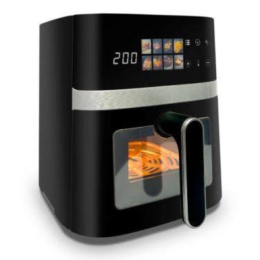 Imagem de Air Fryer Fritadeira Elétrica Digital Extream 5,5L, Preto e Prata, 110