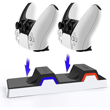 Imagem de Acessórios PS5, carregador de base de gamepad para PS5, TwiHill, Preto