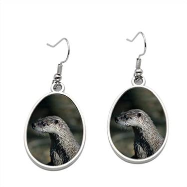 Imagem de Brinco Lontra Canadensis Northern River Lontra – Brincos pendentes para meninas – Presente de festa de aniversário dos namorados