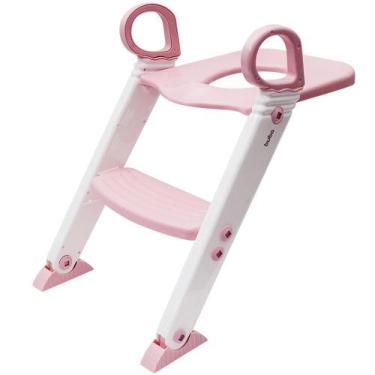 Imagem de Assento Redutor Com Escada Rosa - Buba Toys