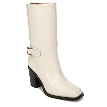 Imagem de Franco Sarto Bota feminina Vance bico quadrado cano médio, Baunilha branca, 11