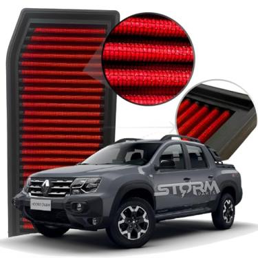 Imagem de Filtro de Ar Esportivo Oroch motor 2.0 16v Flex ano 2015 a 2022 Dynamique Hi-flex Automatico Manual Camionete