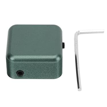 Imagem de OKJHFD Estojo magnético fechado para mini piscina portátil, suporte magnético para giz de bilhar Estojo portátil para giz de sinuca para piscina em liga de alumínio Acessórios (Mörkgrön)