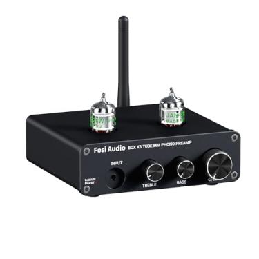 Imagem de Fosi Audio Box X3 5654W Tubo Phono Pré-Amplificador de Mesa Giratória Para Mm Fonógrafo Bluetooth 5.0 Mini Pré-Amplificador Estéreo Hi-Fi Para Sistema de Som de Reprodutor Gravação de Áudio Doméstico