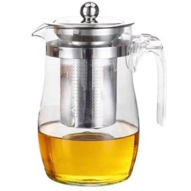 Imagem de Chaleira Chá Vidro Infusor 600ml Bule Chá - FCEN
