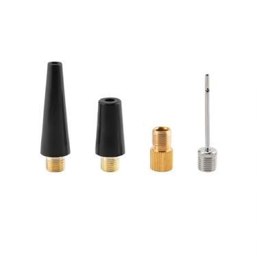 Imagem de CNHIDEE Kit adaptador de bomba de pneu inflável, 4 peças, inflador de pneu portátil, compressor de ar, kit adaptador para infláveis, bolas esportivas e bicicletas