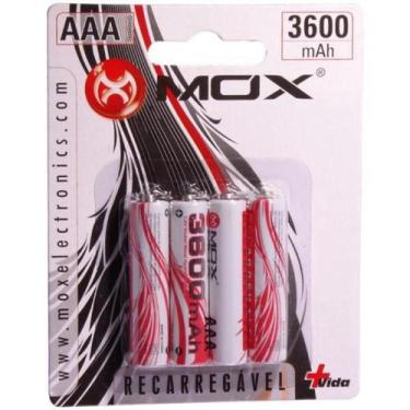 Imagem de Pilha Recarregavel Mox AAA 3600MAH com 4 Unidades