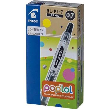 Imagem de Caneta Retrátil BL-PL-7 POP LOL 0.7MM Preto - Caixa com 12 Unidades - 