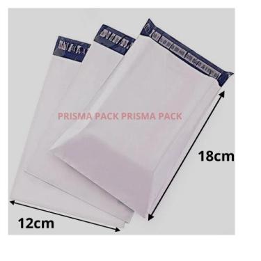 Imagem de Envelope de segurança Para E-commerce Branco 12x18 500 Uni - prisma pa