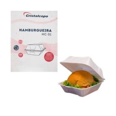Imagem de Hamburgueira HC 01 13x13cm Isopor - Caixa com 400und - Cristalcopo