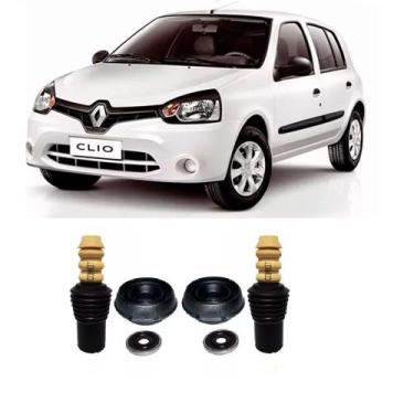 Imagem de Par Kit Batente Renault Clio Dianteiro (1999 Até 2009) Sedan/Hatch/1.6