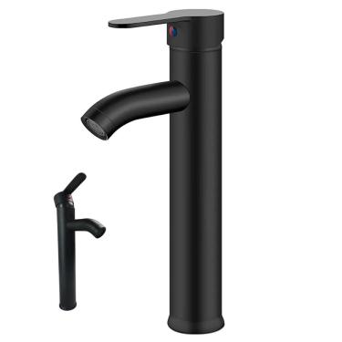 Imagem de Torneira Monocomando Banheiro Lavabo Pia Mesa Bancada Misturador Agua Fria Quente Aerador Restaurante Hotel Casa Lavanderia Elegante Resistente