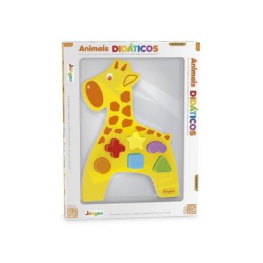 Imagem de Brinquedo de Encaixe Animais Didáticos Girafa - Junges 