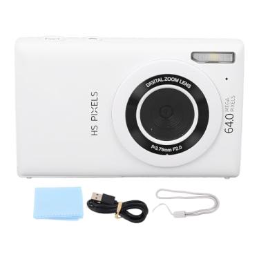 Imagem de Câmera digital 4K Ponto de 64MP e filmagem de câmera com uma câmera de viagem compacta de tela IPS de 2,4 polegadas de 2,4 polegadas para iniciantes e entusiastas da fotografia