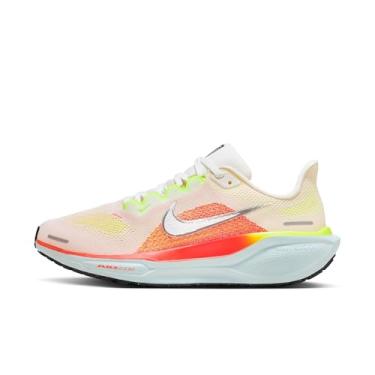 Imagem de Nike Pegasus 41 Tênis de corrida feminino (FD2723-100, branco Summit/carmesim brilhante/azul gelo/cromado), Summit branco/carmesim brilhante/azul gelo/cromo, 39