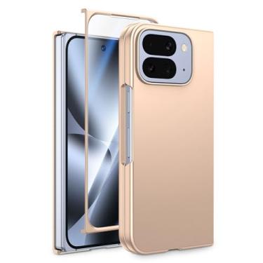 Imagem de VEGO Capa dobrável para Pixel 10 Pro, capa completa para Google Pixel 10 Pro Fold com [protetor de tela embutido] Capa protetora rígida de policarbonato à prova de choque resistente a arranhões Slim