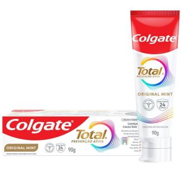 Imagem de Colgate Creme Dental Total Original Mint, Prevenção Ativa, 90g