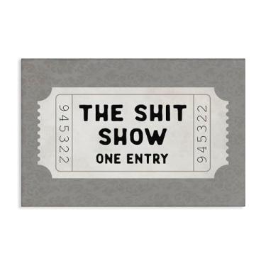 Imagem de Stupell Industries Sh*t Show Entry Ticket Canvas Wall Art Design por Lettered and Lined, 61 x 91 cm