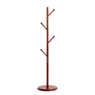 Imagem de Cabide de madeira com 6 ganchos para cabide de madeira com 6 ganchos para cabide de entrada para corredor, cabide para roupas, ternos, acessórios, cabide de casaco