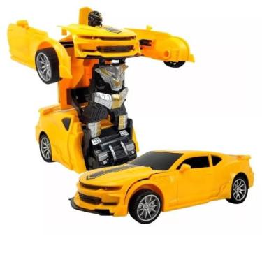 Imagem de Carro de Controle Remoto Camaro Transforma em Robô Transformers 1:18 B