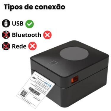 Imagem de Impressora Térmica Etiqueta Adesiva 110mm Usb sem Ribbon Driver uso ec
