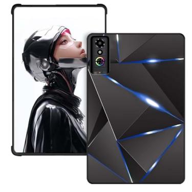 Imagem de Capa para tablet gamer RedMAGIC Astra 23.0 cm, design fino, capa protetora macia de TPU fosco para ZTE Nubia RedMAGIC Tablet 3 Pro, antiarranhões, à prova de choque, linhas azuis