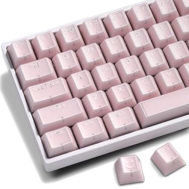 Imagem de GMKWTL Teclas XVX Pink Jade, conjuntos de teclas PBT Doubleshot 142 teclas, teclas de teclado Cherry Profile adequadas para teclado mecânico 60%/65%/75%/TKL/96%/100% Layout