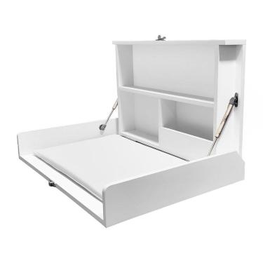 Imagem de Trocador Fraldas Bebe Fraldario Com Pistoes E Aparador Mdf