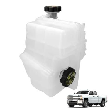 Imagem de FEXON 84257137 Tanque do reservatório de transbordamento do líquido de arrefecimento do motor compatível com Chevrolet Silverado 2500HD 3500HD 2017-2019, Silverado4500HD 5500HD 6500HD 2019-2021, GMC