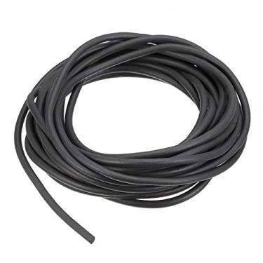 Imagem de Tira de vedação, fita de borracha de esponja redonda sólida 4,7 m x 0,38 cm L para juntas de porta, reparo de móveis, projetos DIY