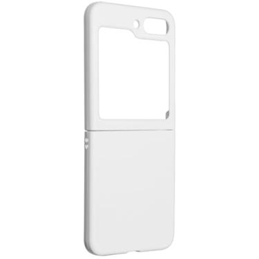 Imagem de Capa de telefone para samsung galaxy z flip 5 flip5 5g capa dura simples coque escudo para samsung z flip 5 z flip5 zflip5 2023, branco, para galaxy z flip 5