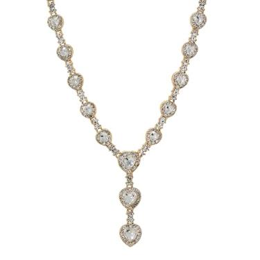 Imagem de Colar feminino totalmente gelado – Corrente de tênis hip hop ajustável de 45,7 cm com diamantes simulados, joia moderna para presente, One Size, Metal, Zircônia cúbica