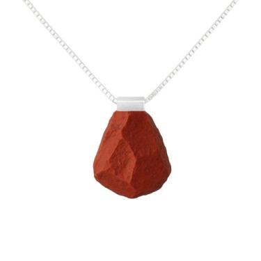 Imagem de Colar Deusa Jaspe Vermelho - Cristal Natural, Prata 925