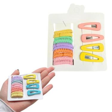 Imagem de Kit 10 Elásticos Xuxinha + 4 Preislhas Tic Tac Para Penteado Infantil 