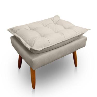Imagem de Puff Opala Retangular para Sala e Quarto Suede  - LH Decor - Los Herma