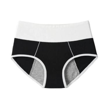 Imagem de Calcinhas Menstruais plus Size De Cintura Alta, Respirável, Em Algodão