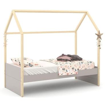 Imagem de Cama Montessoriana Kids Liv Cinza Natural - Matic