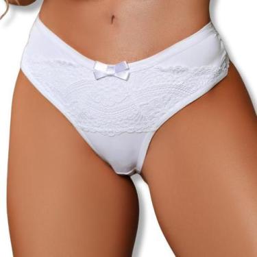 Imagem de Calcinha Fio Dental Renda Apaixonante Cós Alto 5020 - Luega Calcinha S