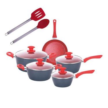 Imagem de Jogo Panelas Indução Onix 3.7Mm Antiaderente Utensílios 7pçs - CLASS H